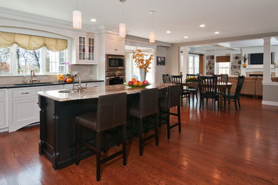 Inspiration for a transitional kitchen remodel in Boston