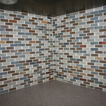Stone & Glass Mosaic Kitchen Backsplash Tile 002