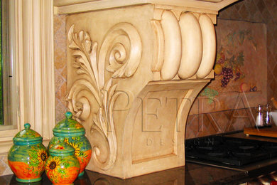 Stone kitchen hood