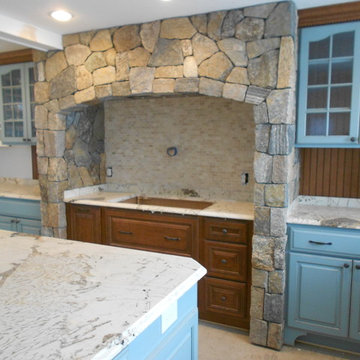 Stone veneer kitchens