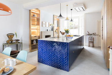 Design ideas for a contemporary kitchen in London.