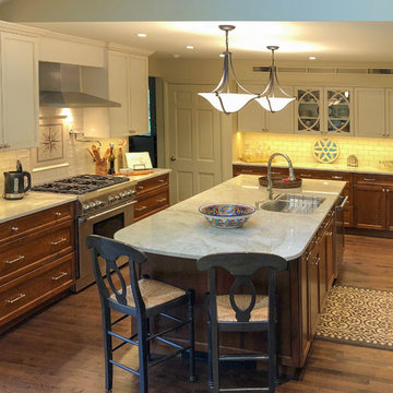 Structural changes create an expansive kitchen.