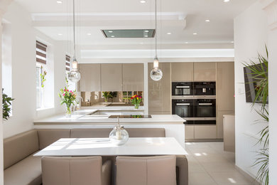 Design ideas for a contemporary kitchen in Manchester.