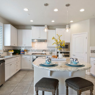 Gray Floor White Cabinet Ideas Houzz