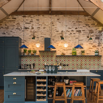 Stunning kitchen with our encaustic Havana cement tiles