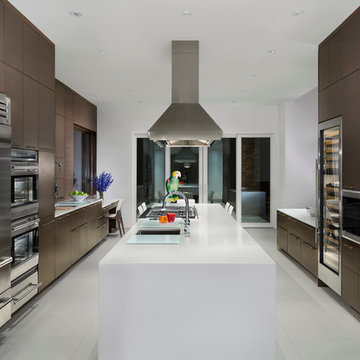 Sub-Zero / Wolf - Modern Kitchen (Walnut)