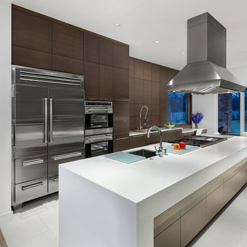 Sub-Zero / Wolf - Modern Kitchen (Walnut)