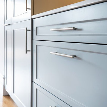 Subtle Cool Grey Cabinetry