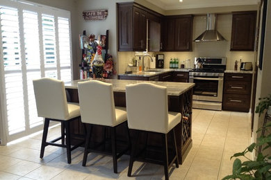 Inspiration for a transitional kitchen remodel in Toronto