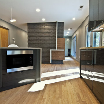 Suburban Zen - Kitchen and stairway remodel