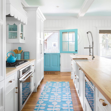 Summer House In Blue Custom Home - Kitchen