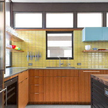Sunny Mid-Century Modern Kitchen