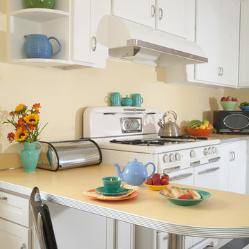 Sunny Yellow Retro Kitchen