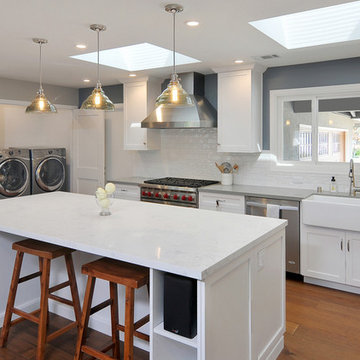 Sunnyvale Transitional White & Grey Kitchen