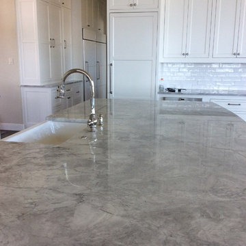 Super White Quartzite Kitchen