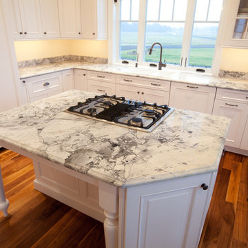 Super White Quartzite Kitchen in Calvert County, MD
