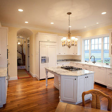 Super White Quartzite Kitchen in Calvert County, MD