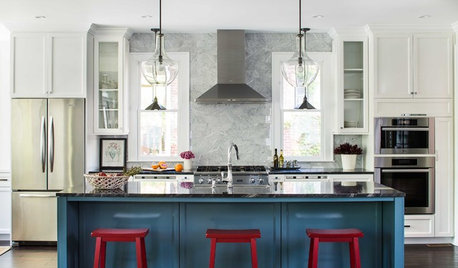 10 Kitchens That Nail Red, White and Blue