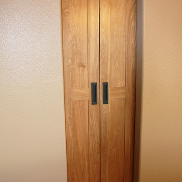 Superior Kitchen Remodel, Custom Barn Doors, sliding inside the pantry