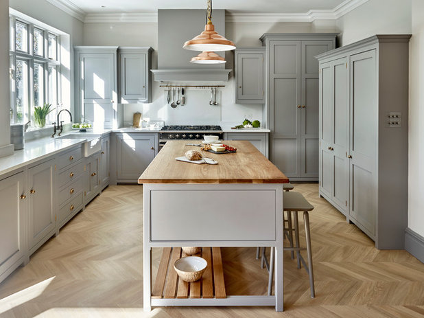 Transitional Kitchen by Brayer Design