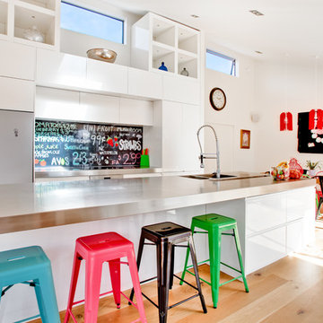 'Sweet As' printed image on glass kitchen splashback / backsplash