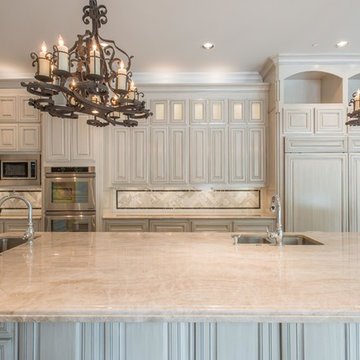 Taj Mahal quartzite kitchen- Dallas