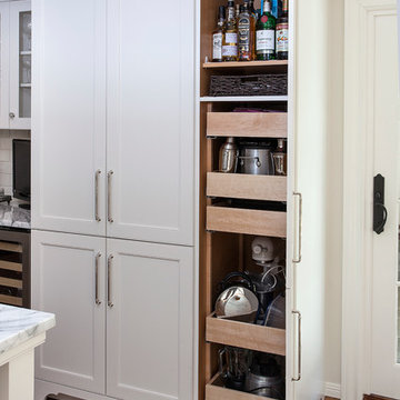 Tall Pantries with Roll-out Shelves
