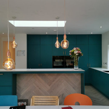 Teal & Copper Kitchen