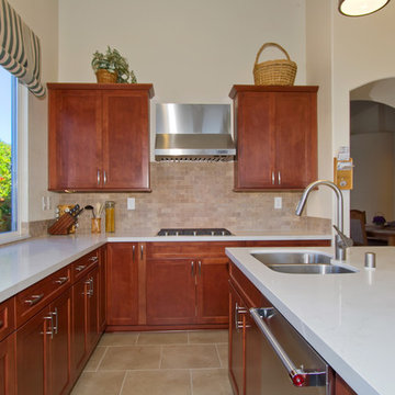 Kitchen Remodel with Maple Cognac Cabinetry