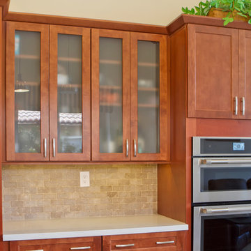 Temecula Kitchen with Glass Front Doors