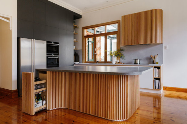 Midcentury Kitchen by Space Craft Joinery