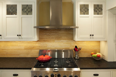 Textured Stone and Well Crafted Cabinets