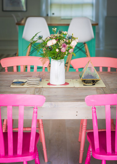 Eclectic Dining Room by Sustainable Kitchens