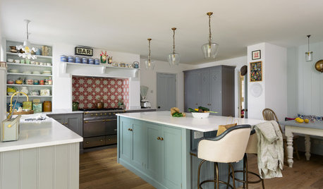 Kitchen Tour: A Stylish Family Kitchen With a Colourful Island