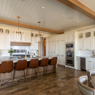 75 Beautiful Farmhouse Eat-In Kitchen Pictures & Ideas - September ...