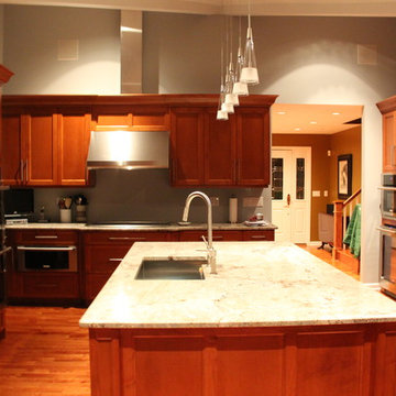 The Island granite was very  carefully chosen by the client after a long search.