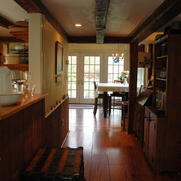The Joshua Hersey House c. 1756 - kitchen hallway & pantry pass-through