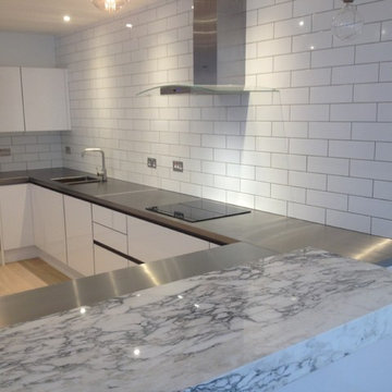 The Kitchen in White (and Stainless Steel)