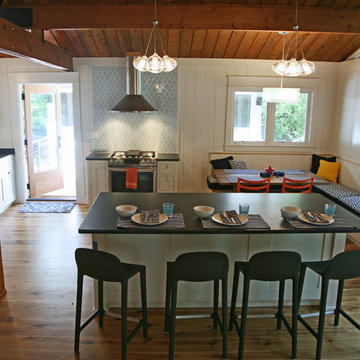 the kitchen space