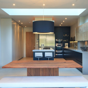 The Linear Kitchen with Silver Leaf
