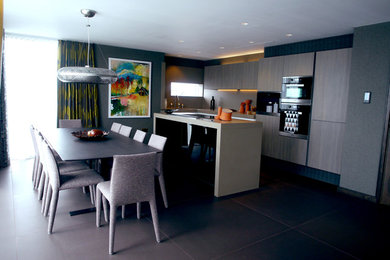 Contemporary kitchen in Belfast.