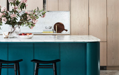 Before & After: An Ocean-Toned Island That Makes a Kitchen Sing