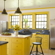 Colored kitchen cabinets