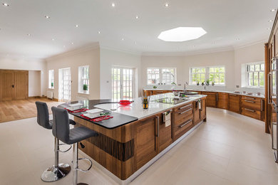 Design ideas for a classic kitchen in Sussex.