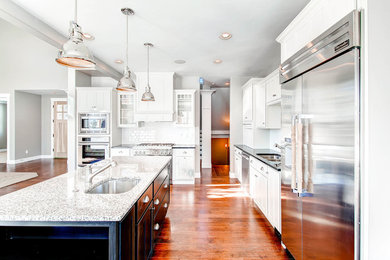 Example of a trendy kitchen design in Denver