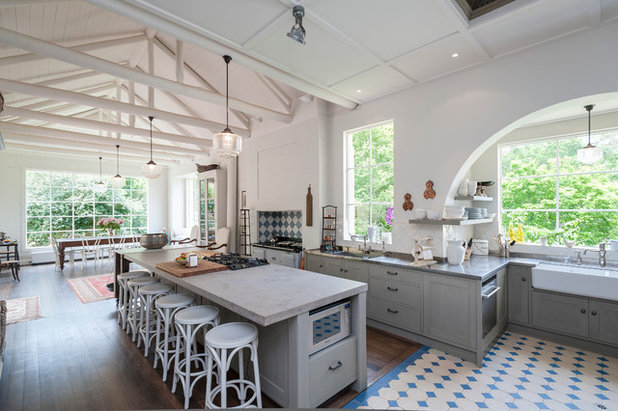 Farmhouse Kitchen by Lime Building Group