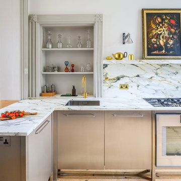 The Steel and Marble Townhouse Kitchen