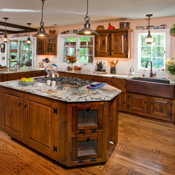 The work space of the remodeled kitchen