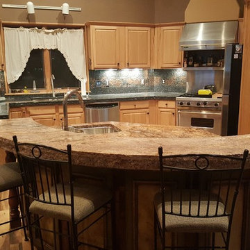 Thick Chiseled Edge Kitchen Countertops