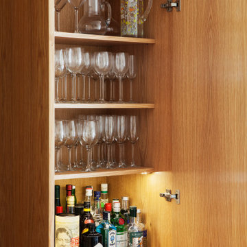 Thirties House in Hove_Kitchen Drinks Cabinet